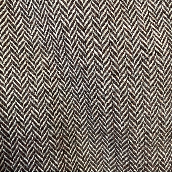 Eddie Bauer Herringbone Trousers Wool Blend Women's 6T Brown Dress Pants Slacks - Picture 4 of 15